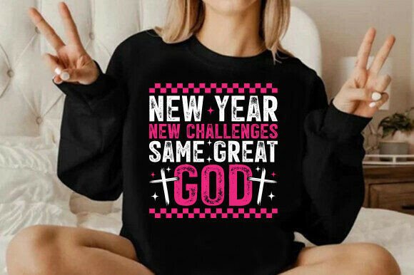 Christian New Year PNG Shirt Design: Graphics for T-Shirt Designs