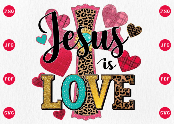 Jesus is Love Western Valentine’s Day Graphics