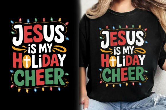 Jesus Is My Holiday Cheer Christmas Tee