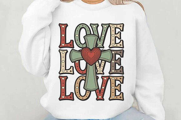 Love PNG: Christian Valentine’s Graphics for T-Shirt Designs