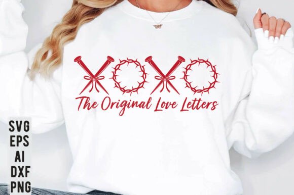 XOXO Love Letters Christian SVG T-Shirt Graphics